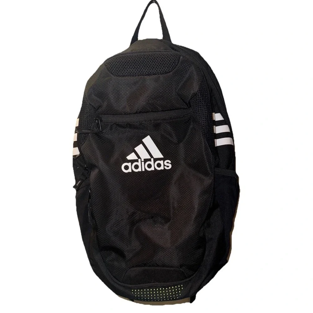 Adidas Stadium 3 Backpack 18.8 L Sports Gym Ball Storage Black Cleat Storage
